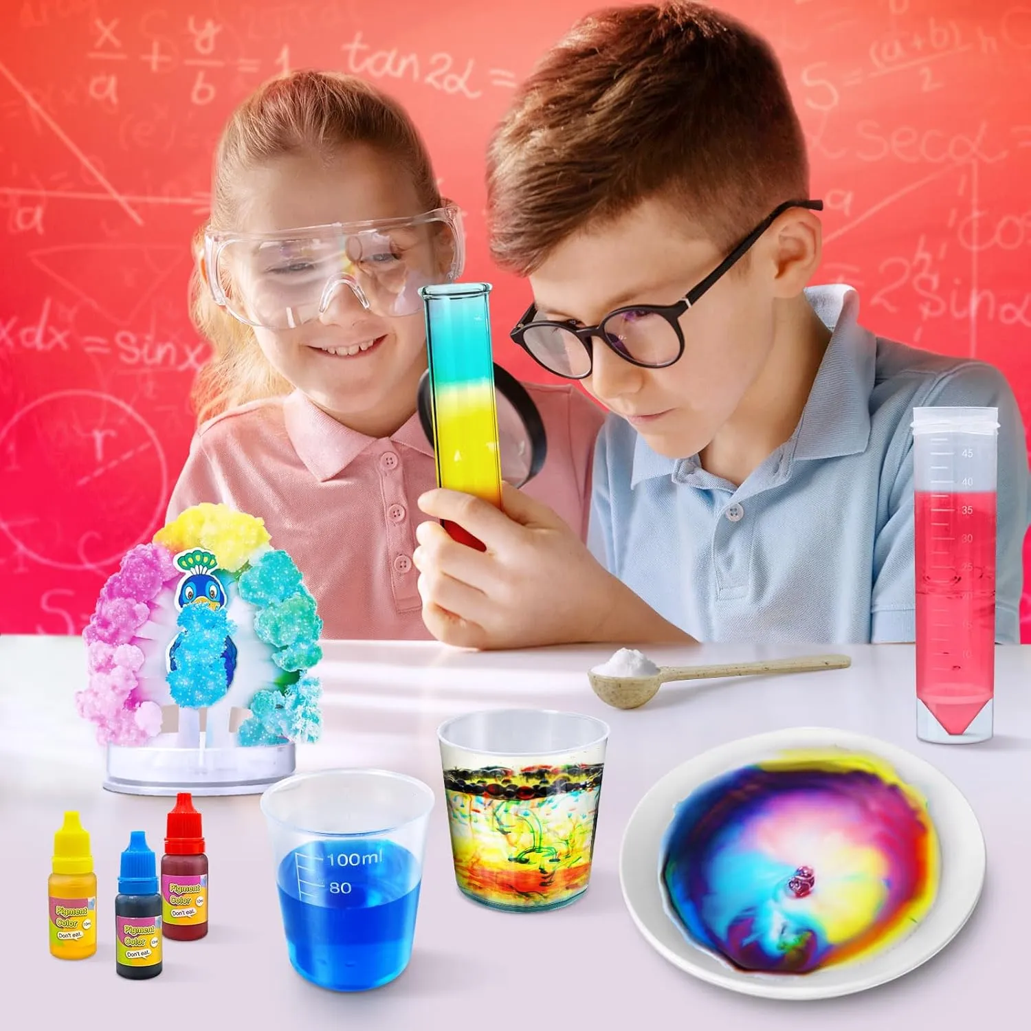 Kids doing science experiments